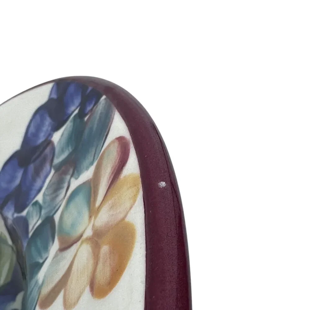 Vintage MacTavish & Herzog Pottery Dinner Plates Floral Lot of 6 Studio Art Rare